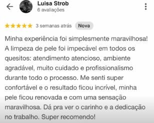 Avaliação 5 estrelas no Google
